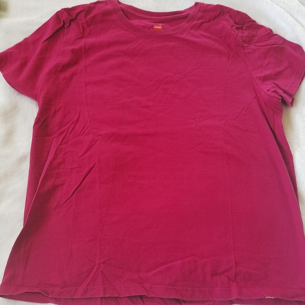 Hanes T-Shirts | Lot of 3 | Jewel Tones | Solid Colors | Medium | Basic - Picture 2 of 8